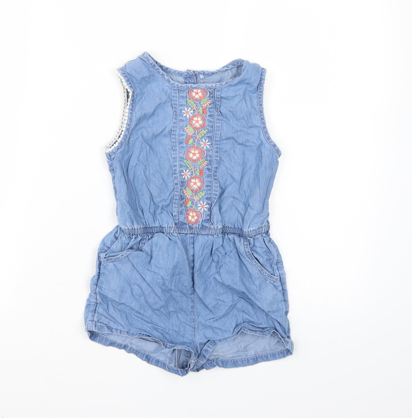 George Girls Blue   Playsuit One-Piece Size 5-6 Years