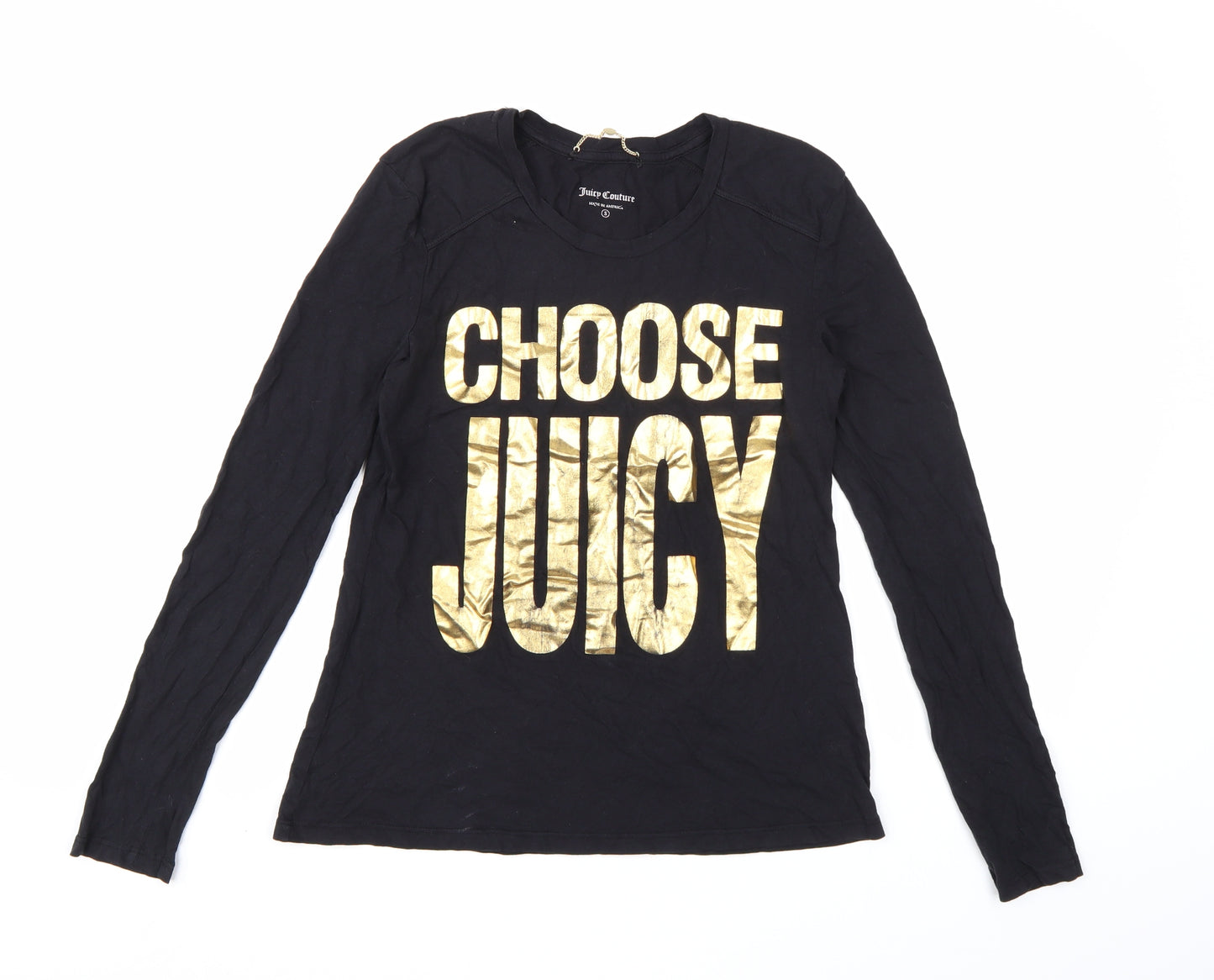 Juicy Couture Womens Black   Basic T-Shirt Size S