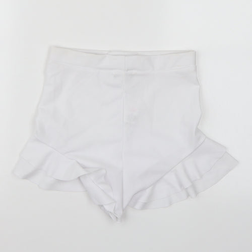PRETTYLITTLETHING Womens White   Cut-Off Shorts Size 10