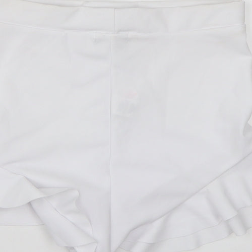 PRETTYLITTLETHING Womens White   Cut-Off Shorts Size 10