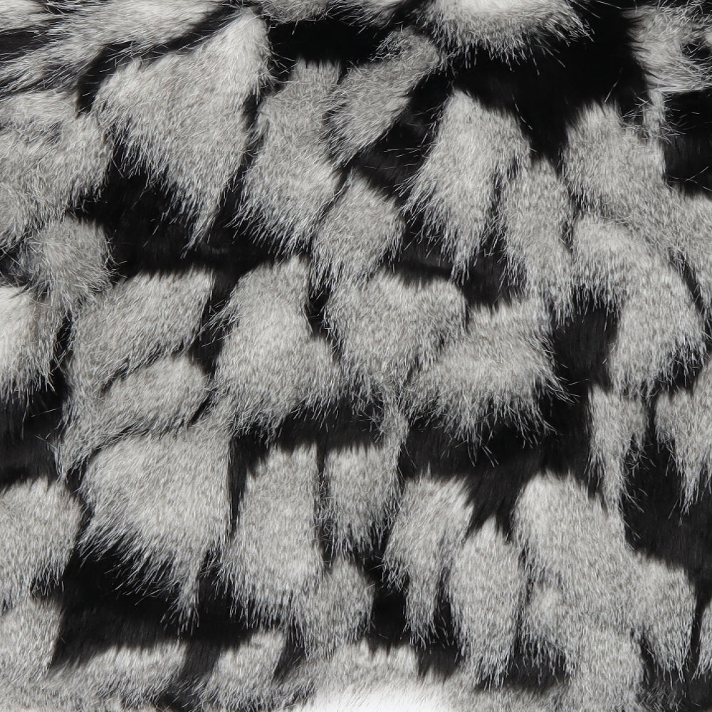 Apricot Womens Grey Animal Print  Overcoat Coat Size 10