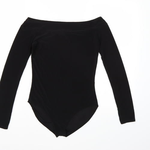 Boohoo Womens Black   Bodysuit One-Piece Size 8