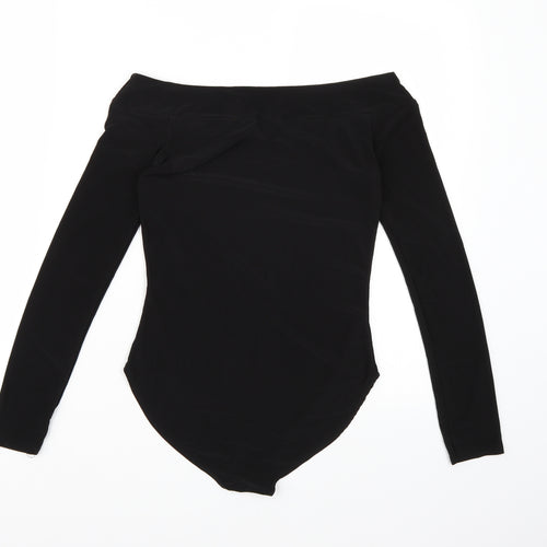 Boohoo Womens Black   Bodysuit One-Piece Size 8