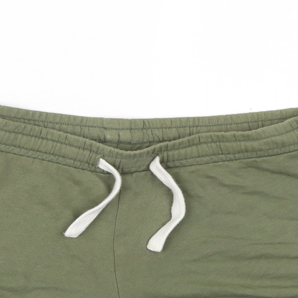 New Look Womens Green  Jersey Sweat Shorts Size 14