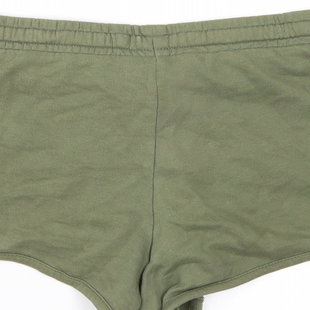 New Look Womens Green  Jersey Sweat Shorts Size 14