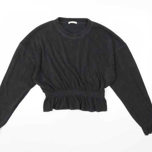 Zara Knit Womens Grey  Knit Pullover Jumper Size S