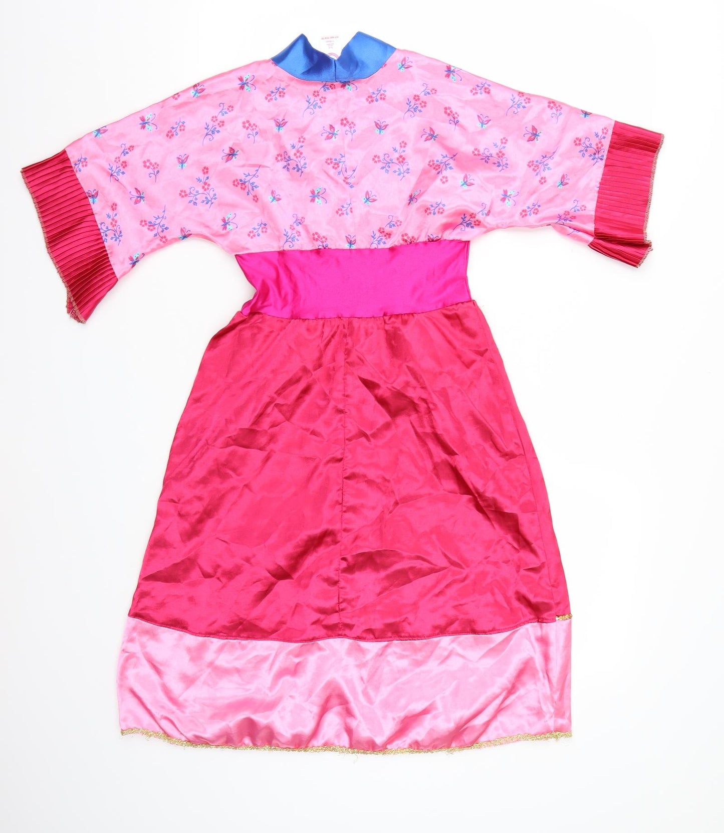 Disney Girls Pink Floral Satin A-Line  Size 5-6 Years
