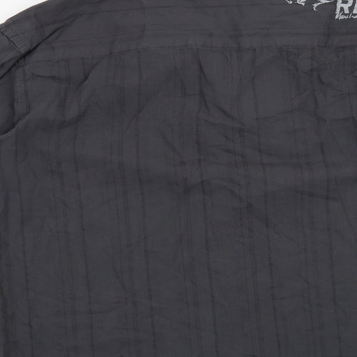 Red Herring Mens Grey    Button-Up Size XL