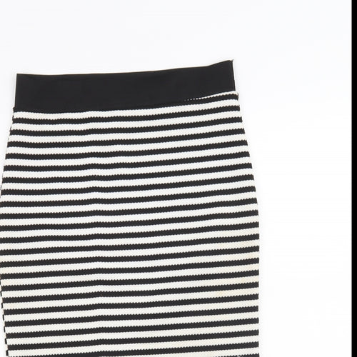 Papaya Womens Black Polka Dot  Straight & Pencil Skirt Size 12