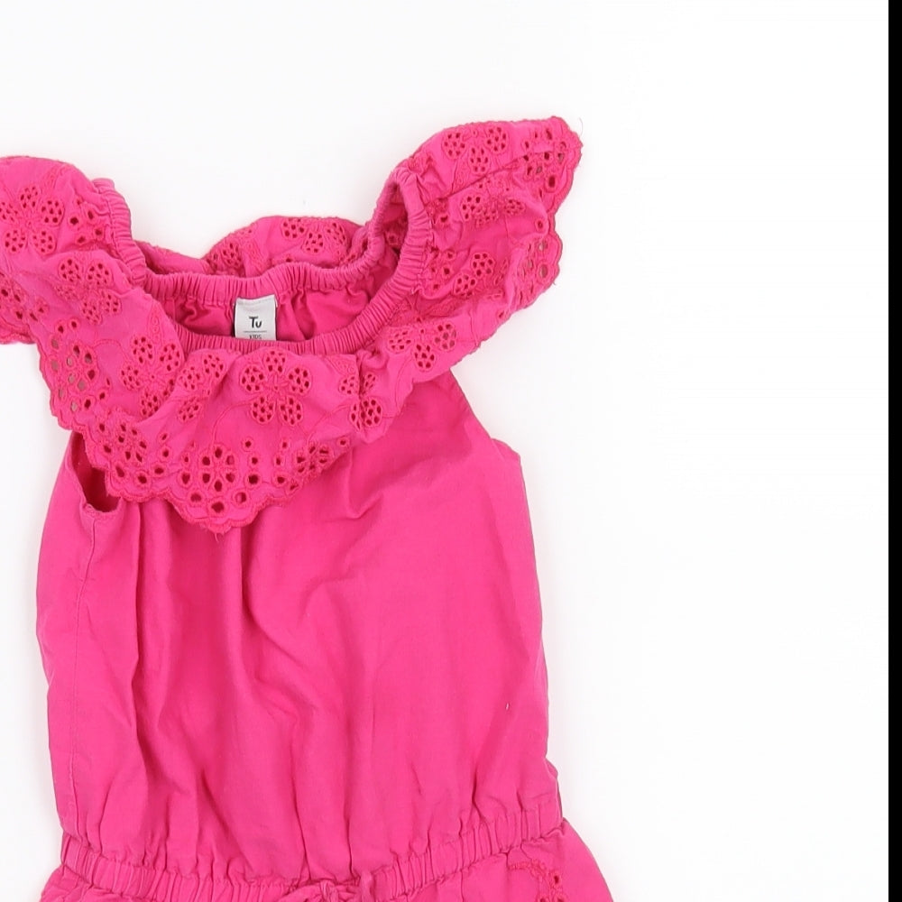 TU Girls Pink   Romper One-Piece Size 2-3 Years