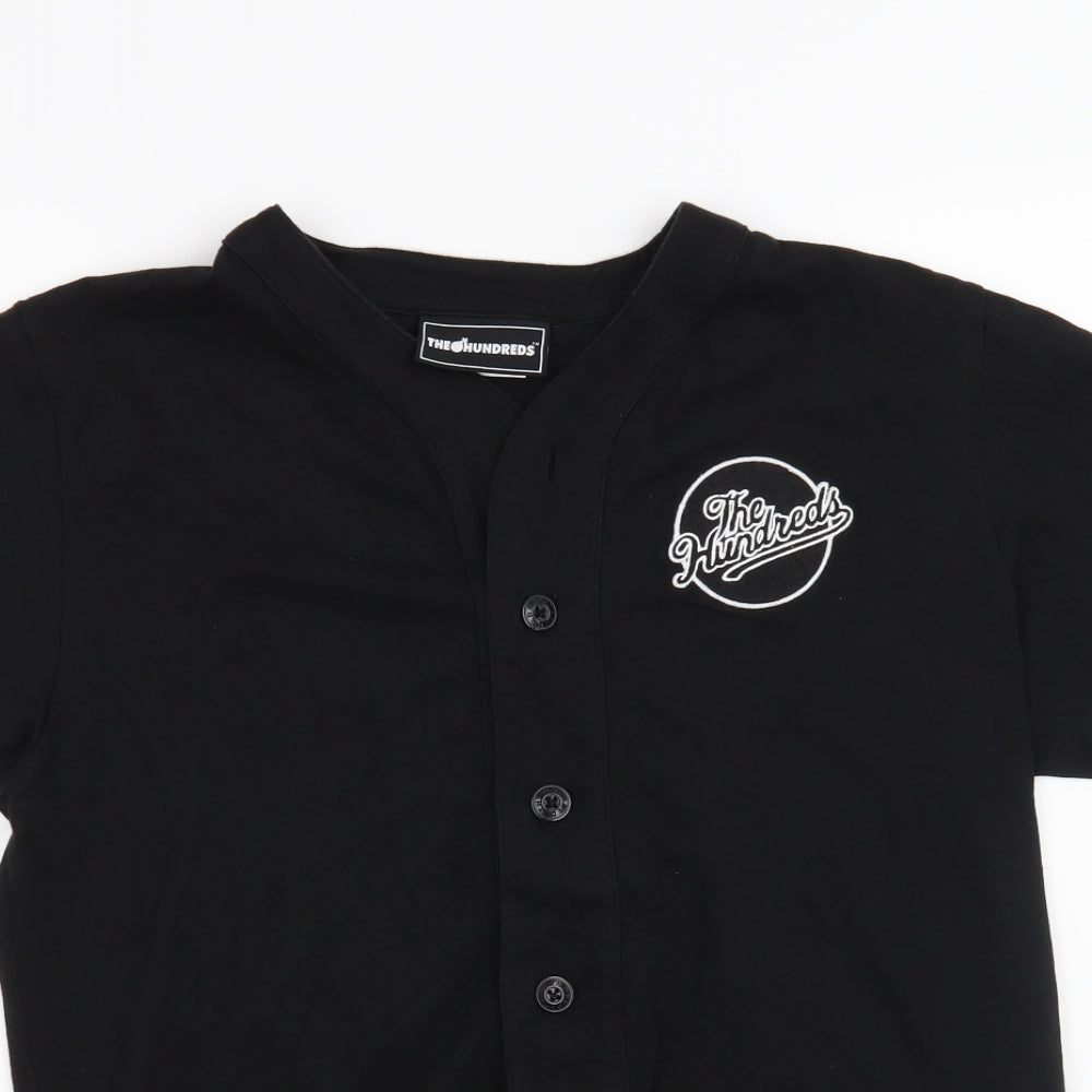 The Hundreds Mens Black    Button-Up Size M