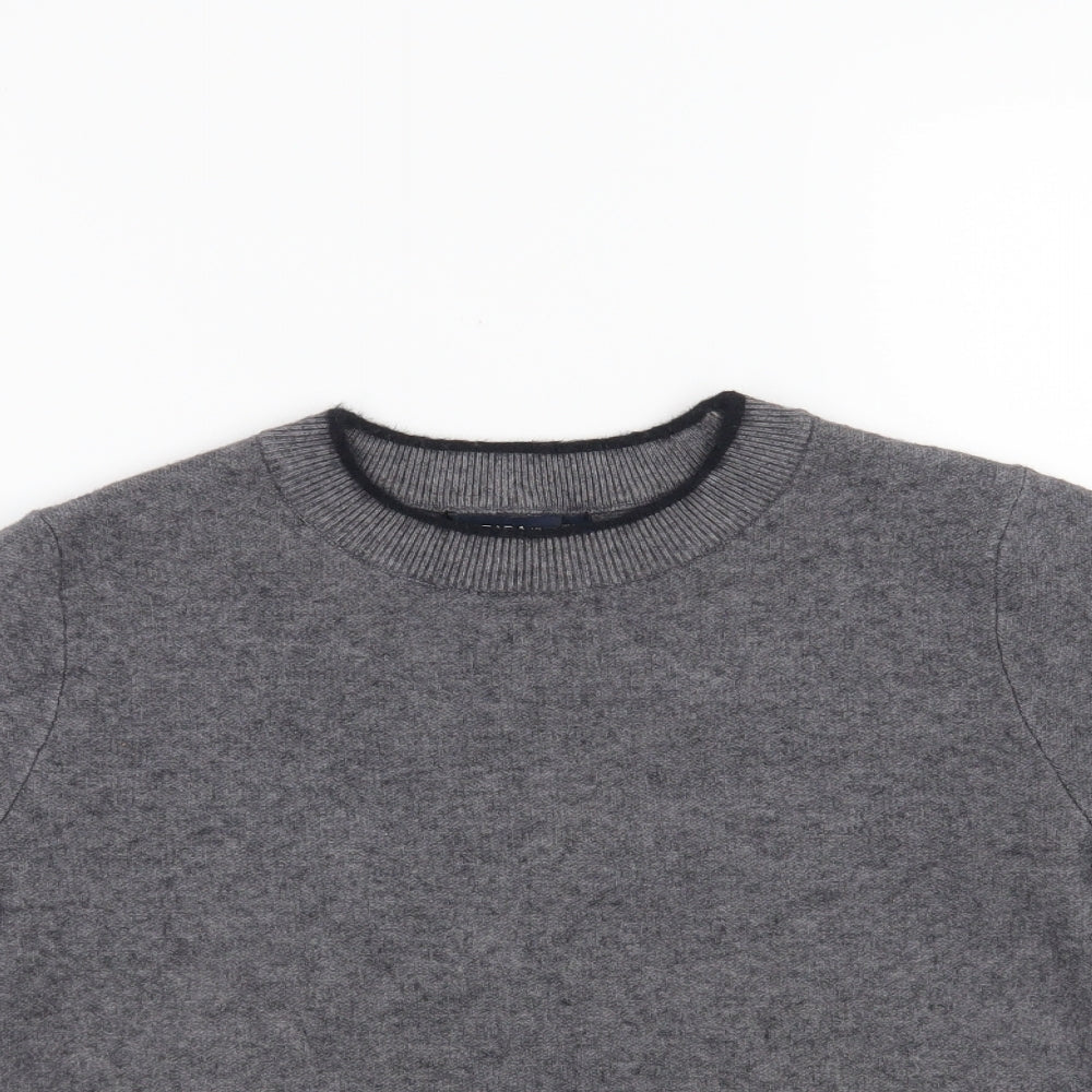 Zara Knit Womens Grey   Basic T-Shirt Size L