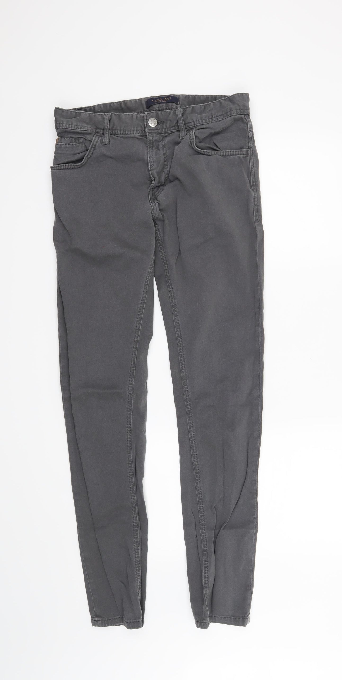 Zara Mens Grey   Skinny Jeans Size 32 in L31 in