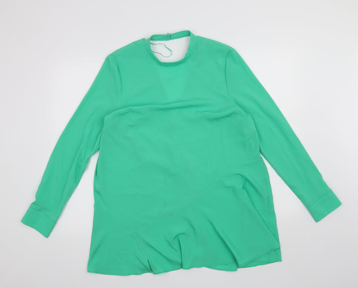 Topshop Womens Green   Basic Blouse Size 12