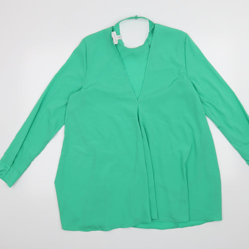 Topshop Womens Green   Basic Blouse Size 12