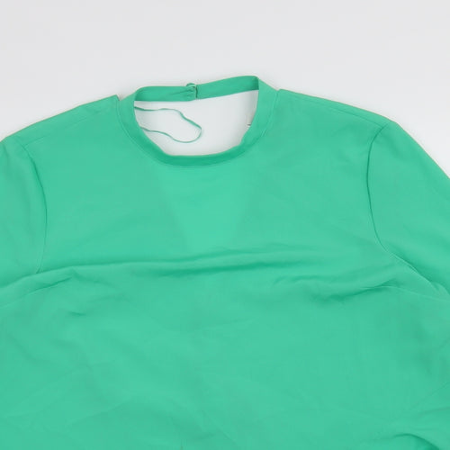 Topshop Womens Green   Basic Blouse Size 12