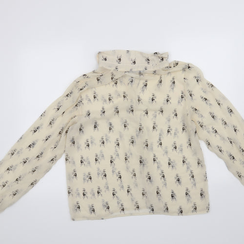 Atmosphere Womens Beige Animal Print  Basic Blouse Size 18