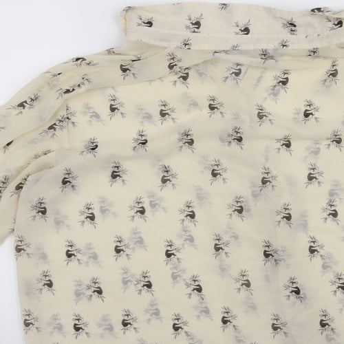 Atmosphere Womens Beige Animal Print  Basic Blouse Size 18