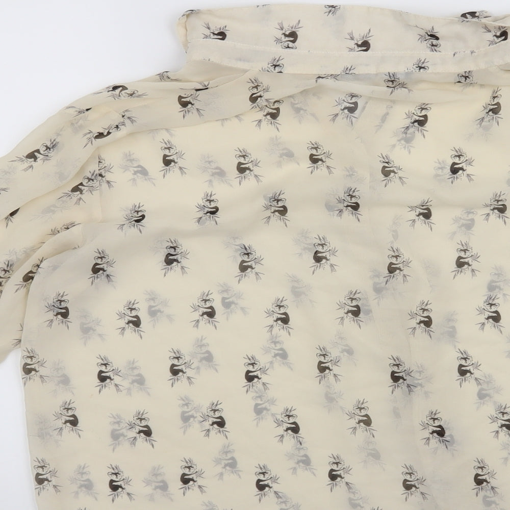 Atmosphere Womens Beige Animal Print  Basic Blouse Size 18