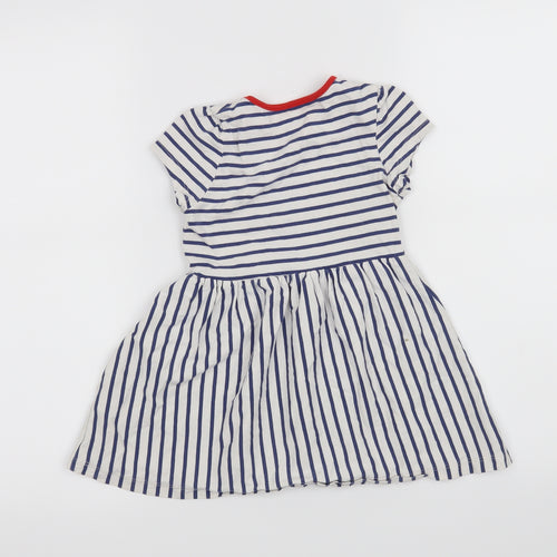 George Girls Blue Striped  A-Line  Size 3-4 Years