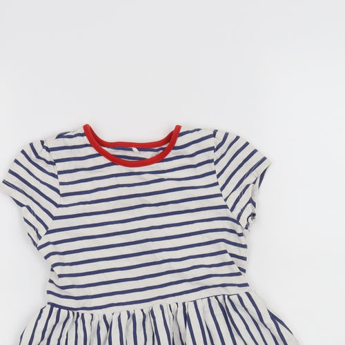 George Girls Blue Striped  A-Line  Size 3-4 Years