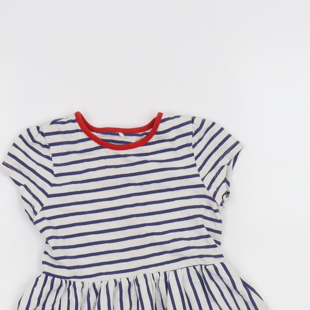 George Girls Blue Striped  A-Line  Size 3-4 Years