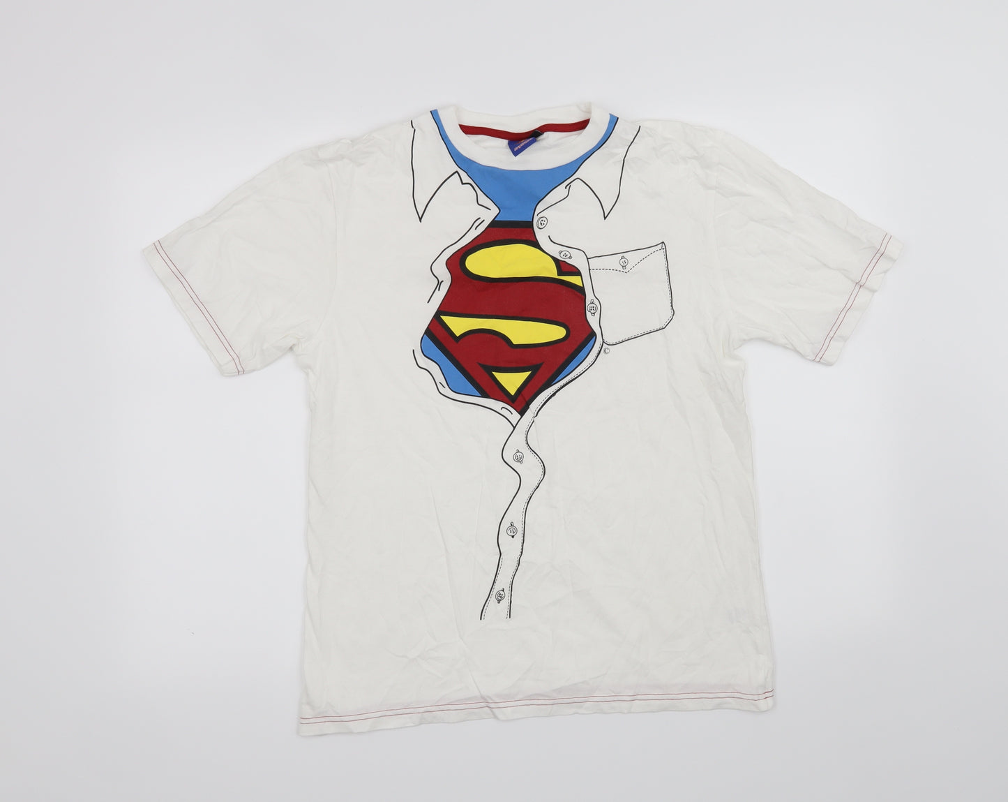 George Mens White    T-Shirt Size S