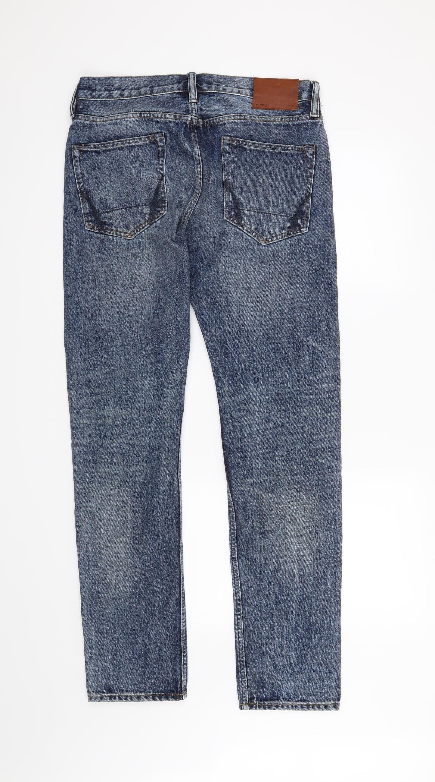 All saints Mens Blue   Straight Jeans Size 30 in L31 in