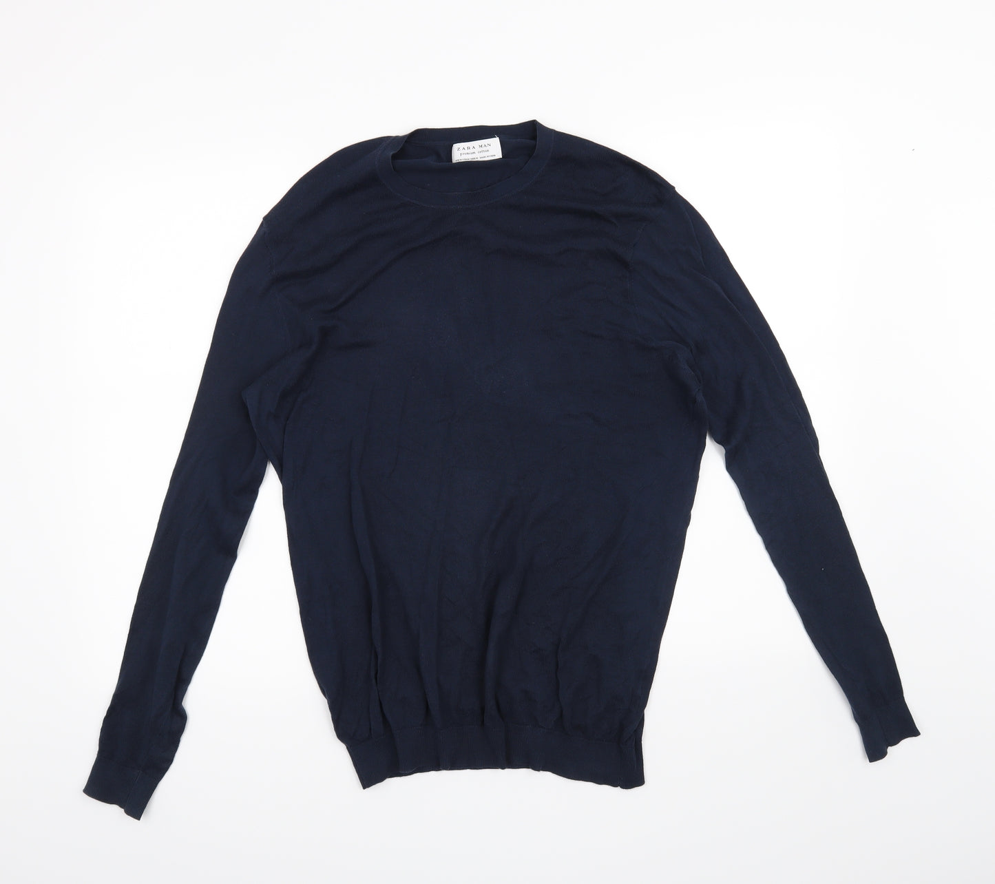 Zara Mens Blue   Pullover Jumper Size M