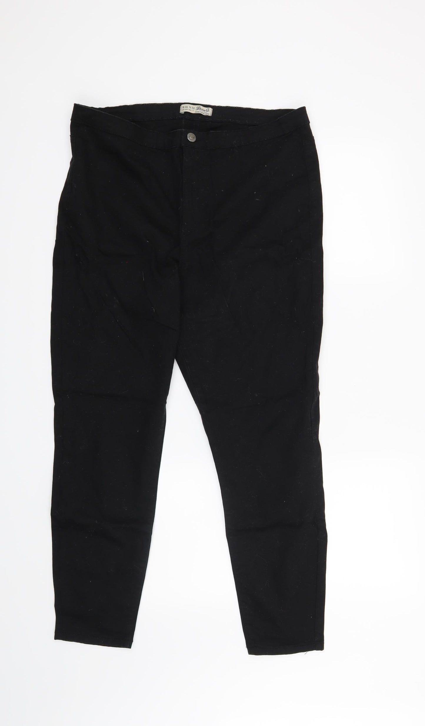Denim & Co. Womens Black   Skinny Jeans Size 18 L25 in