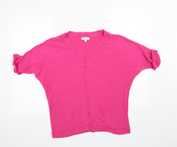 Monsoon Womens Pink Basic T-Shirt Size M