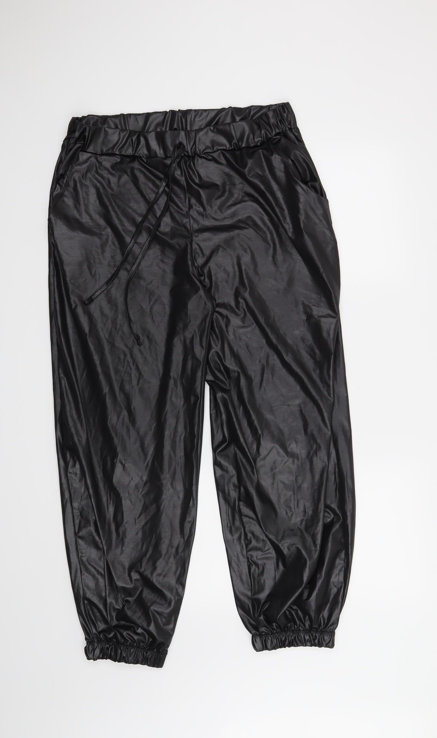 Boohoo Womens Black   Trousers  Size 16 L26 in
