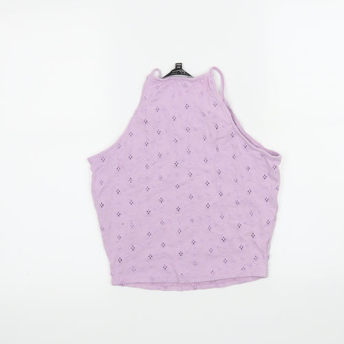 New Look Girls Purple   Cropped Tank Size 14-15 Years