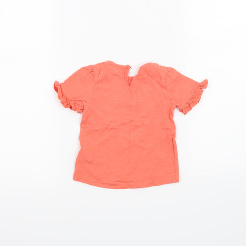 Mothercare Girls Pink   Basic T-Shirt Size 6-9 Months