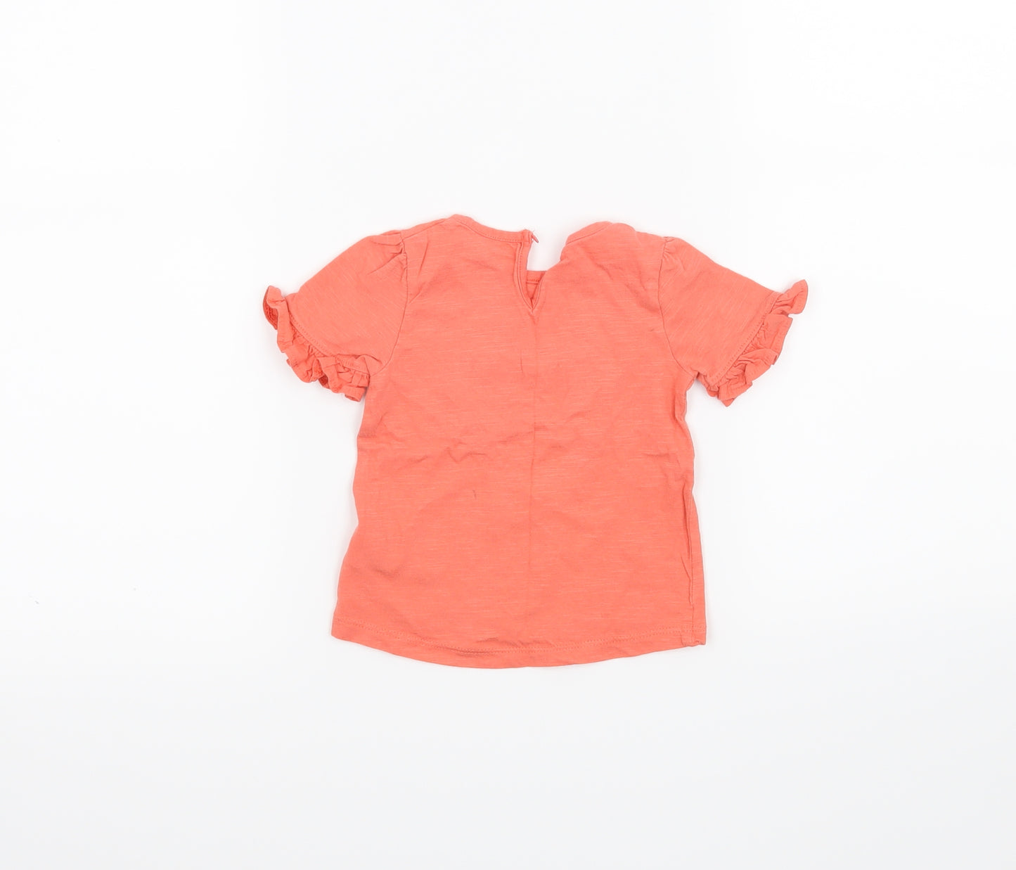 Mothercare Girls Pink   Basic T-Shirt Size 6-9 Months