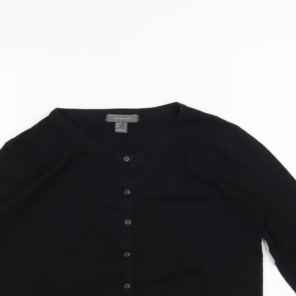 Primark Womens Black   Cardigan Jumper Size 10
