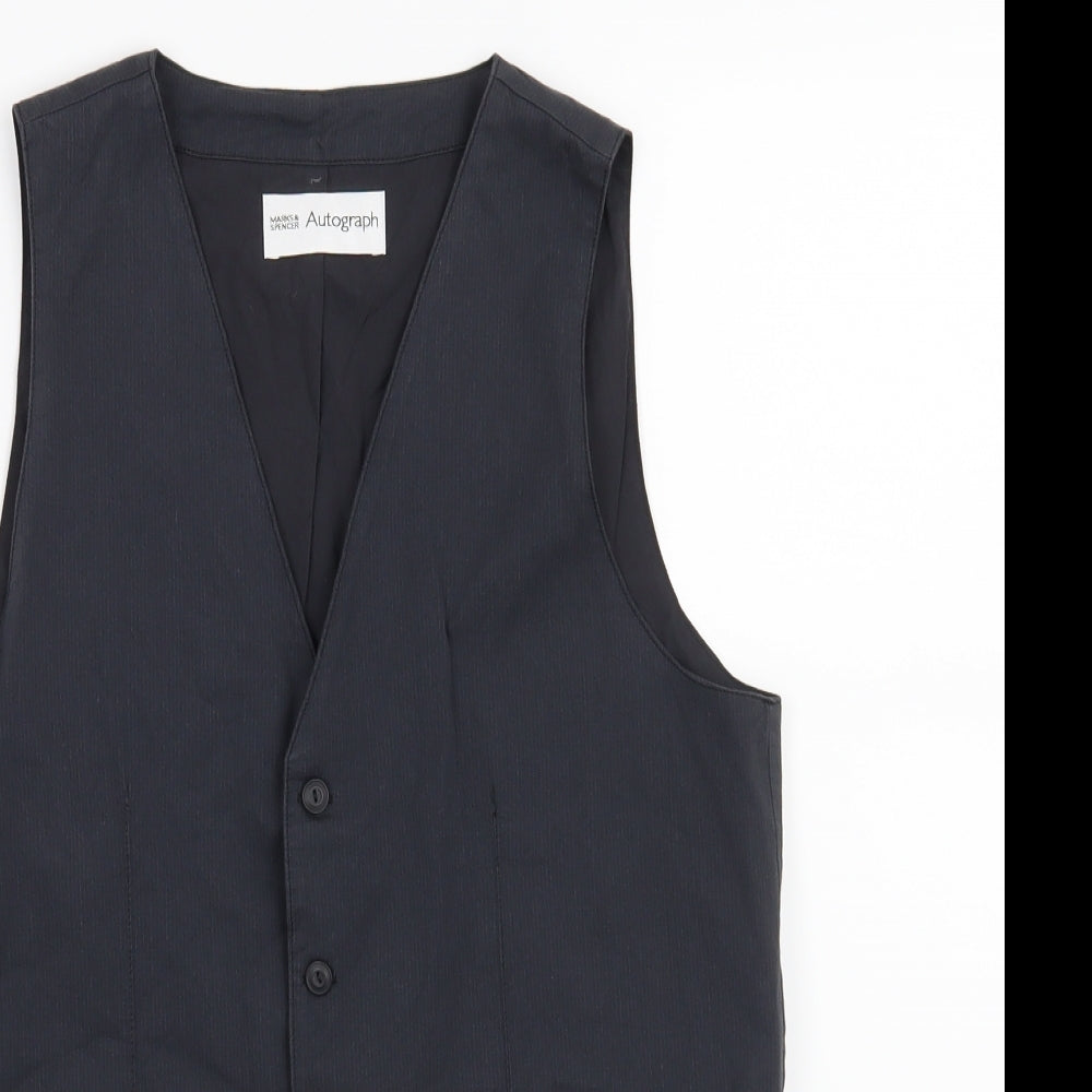 M&S Boys Grey   Jacket Waistcoat Size 13-14 Years
