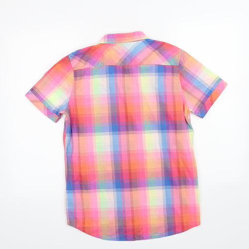 Zara Boys Pink Check  Basic Button-Up Size 13-14 Years