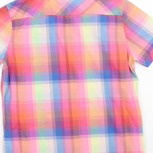 Zara Boys Pink Check  Basic Button-Up Size 13-14 Years
