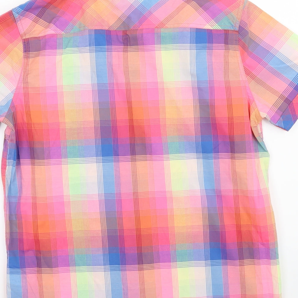Zara Boys Pink Check  Basic Button-Up Size 13-14 Years