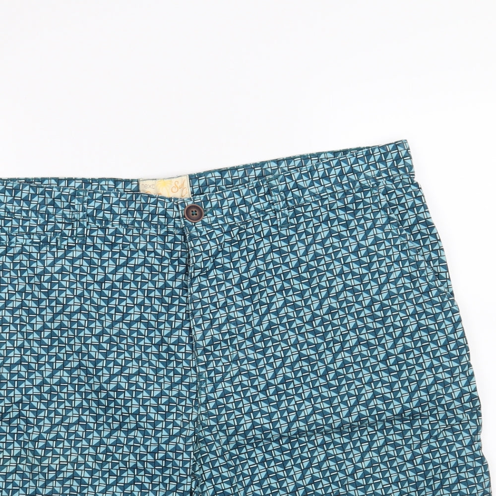 NEXT Mens Blue   Chino Shorts Size 38 in