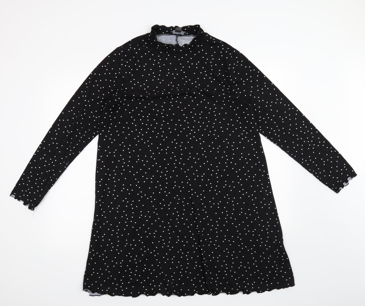 Primark Womens Black Polka Dot  A-Line  Size 16