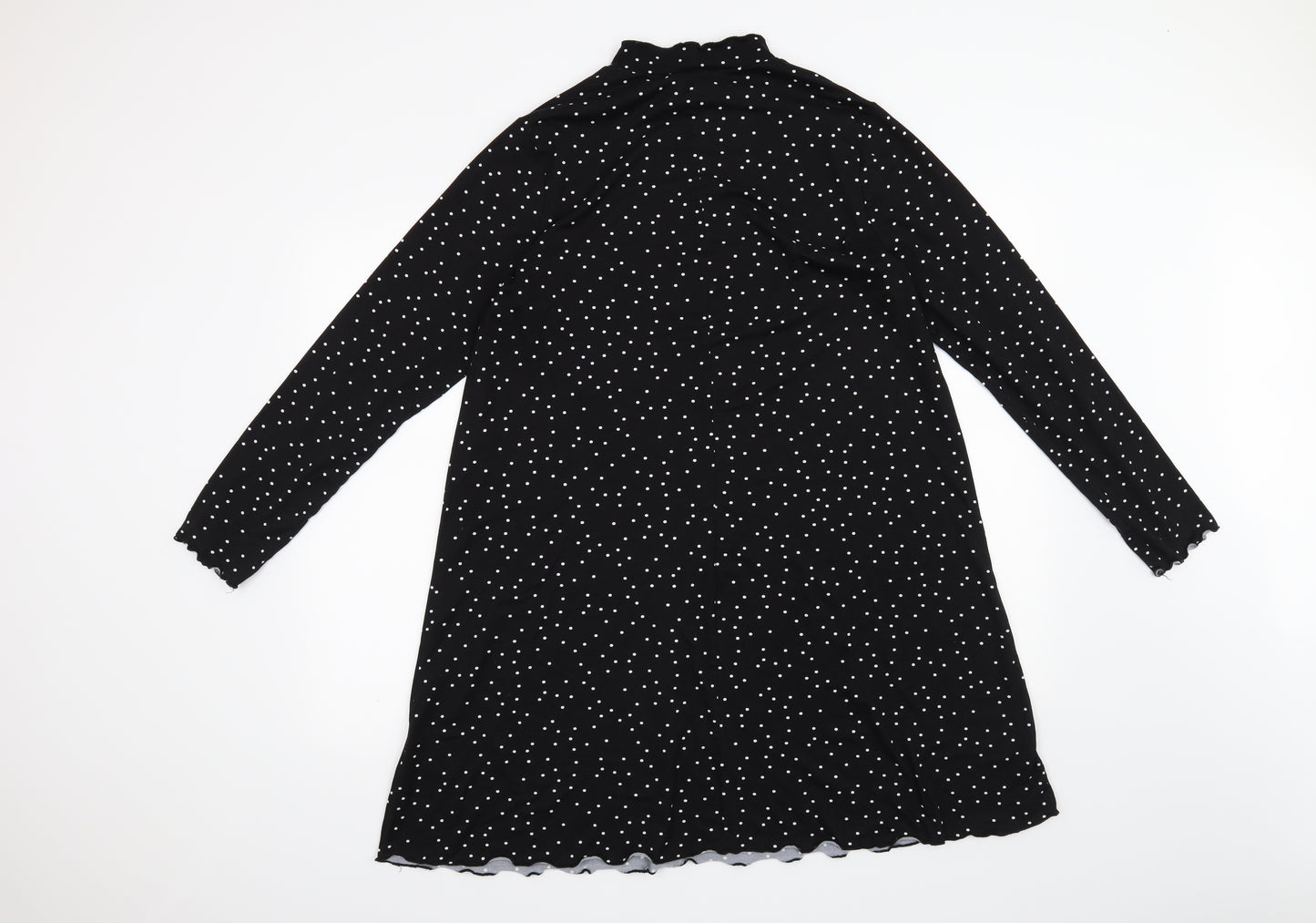 Primark Womens Black Polka Dot  A-Line  Size 16