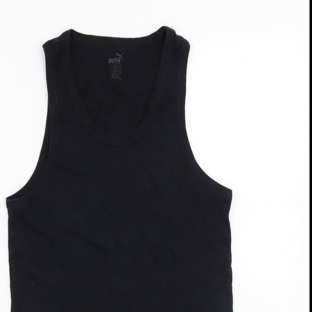 PUMA Womens Black   Basic Tank Size 10