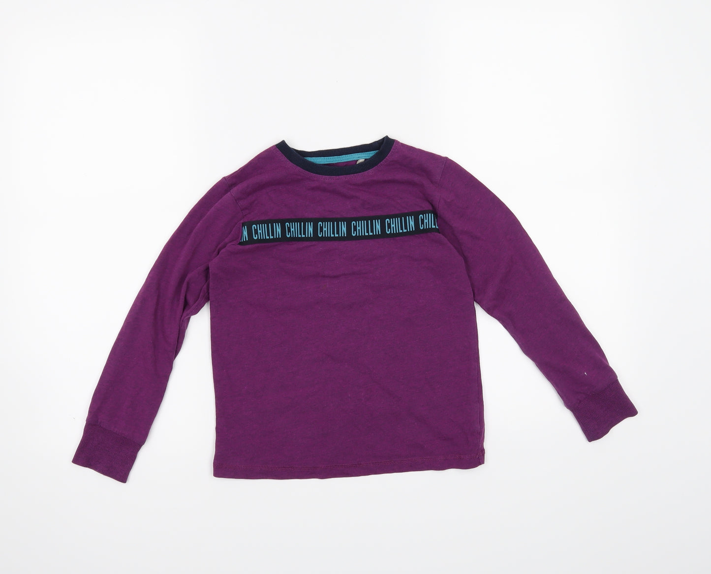 NEXT Boys Purple   Basic T-Shirt Size 7 Years