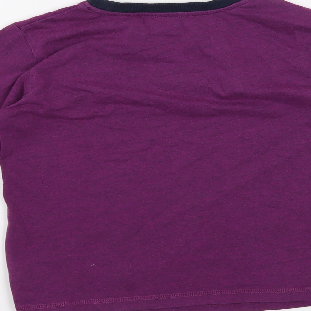 NEXT Boys Purple   Basic T-Shirt Size 7 Years