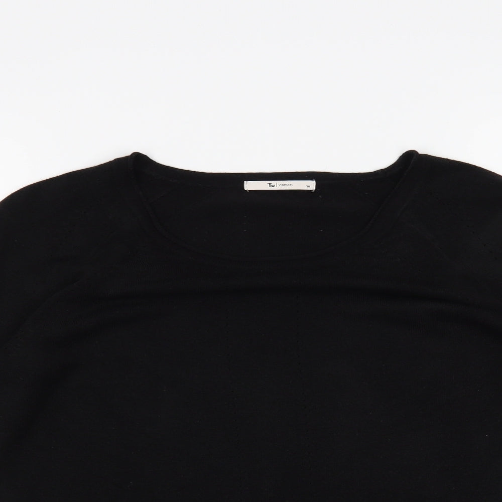 TU Womens Black   Pullover Jumper Size 14