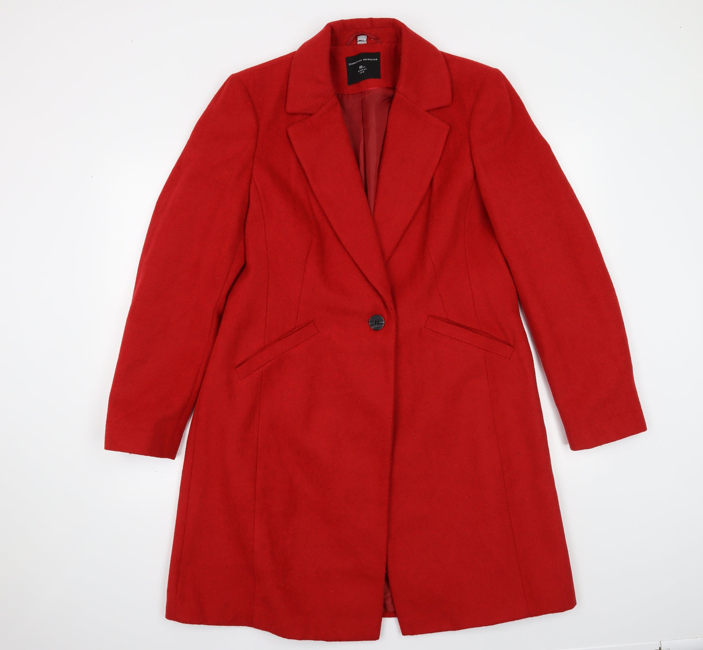 Dorothy Perkins Womens Red   Jacket Coat Size 16