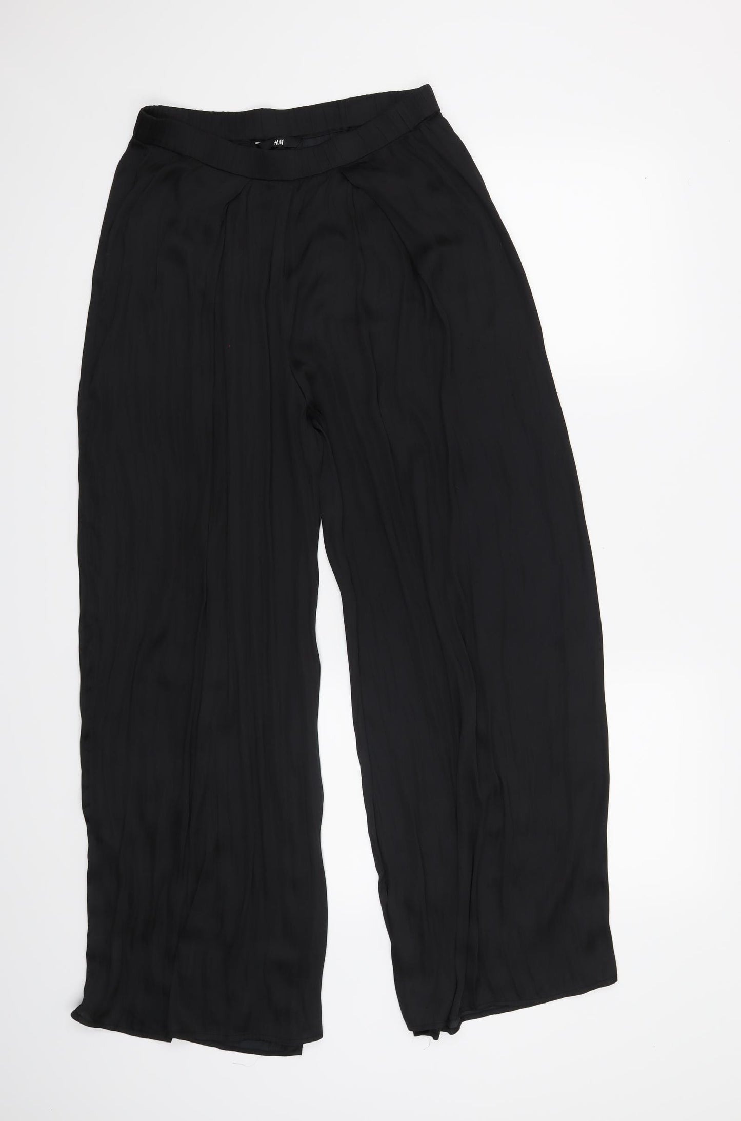 H&M Womens Black   Trousers  Size 6 L26 in
