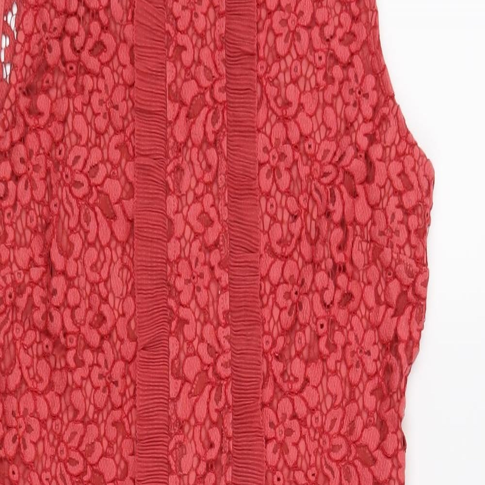 Warehouse Womens Pink Floral  A-Line  Size 12